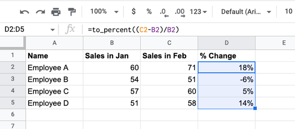 calculate-percentage-changes-in-google-sheet-27-a