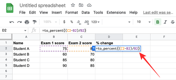 calculate-percentage-changes-in-google-sheet-8-a