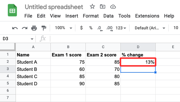 calculate-percentage-changes-in-google-sheet-9-a calculate-percentage-changes-in-google-sheet-9-a