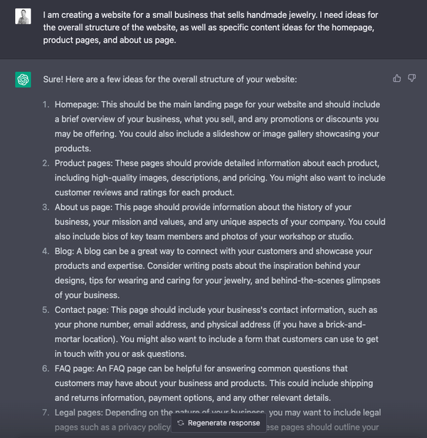 chat-gpt-creating-a-website-structure