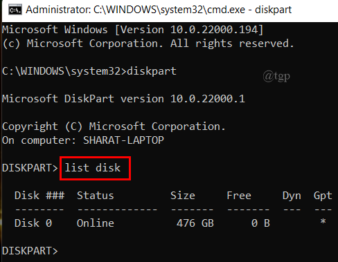 cmd-list-disk cmd-list-disk
