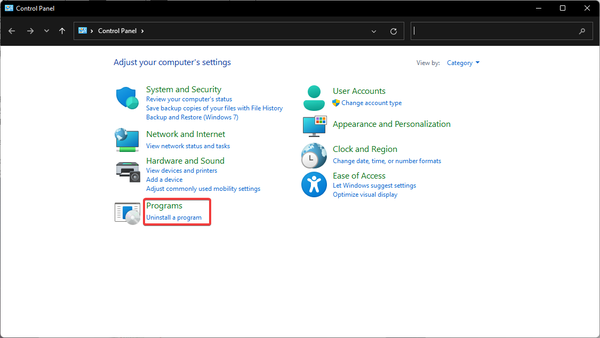 control-panel-programs