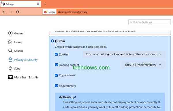 disable-Total-Cookie-Protection-Firefox