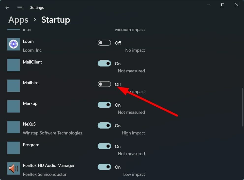 disable-app