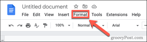 google-docs-format-menu
