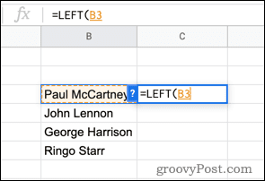 google-sheets-left-function