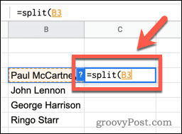 google-sheets-split-cell