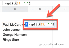 google-sheets-split-formula