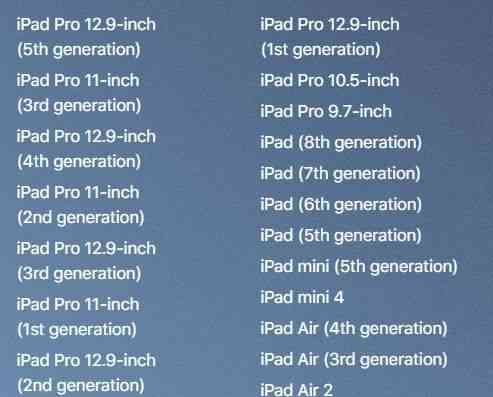 iOS-15-iPadOS-is-compatible-with-these-iPads