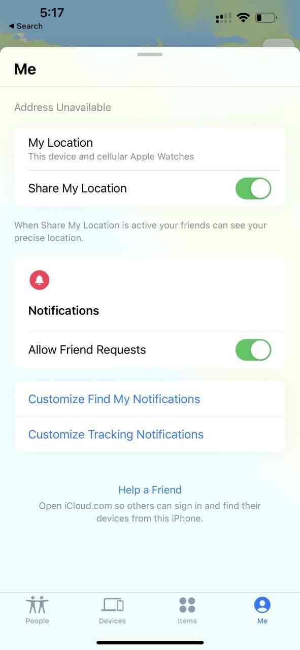 iOS-15.4-beta-4-Find-My-Me-tab