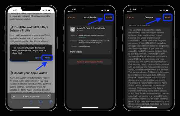 install-watchos-9-public-beta-3