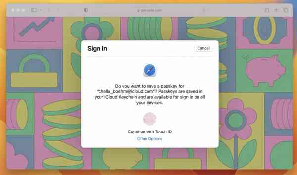 macOS-Ventura-Apple-Safari-Passkeys