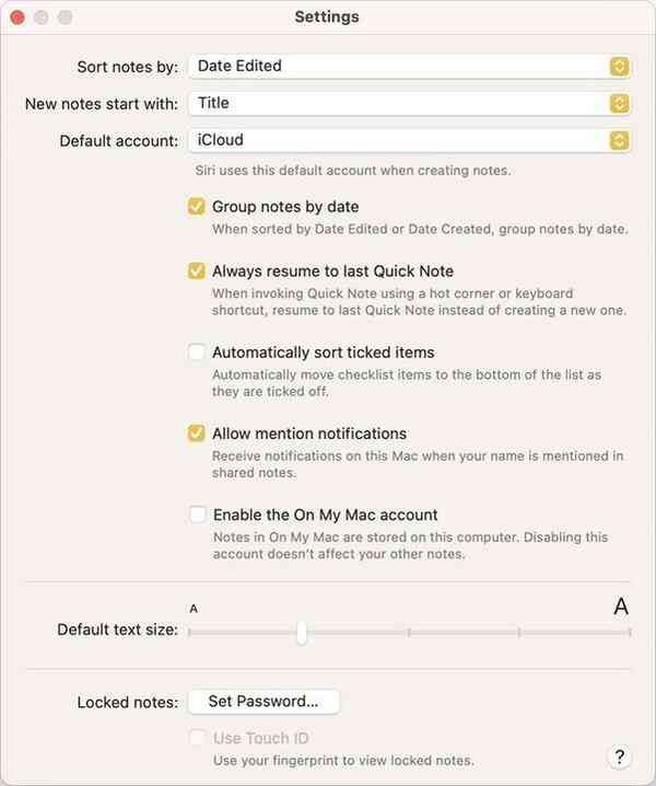 macOS-Ventura-Notes-app-settings