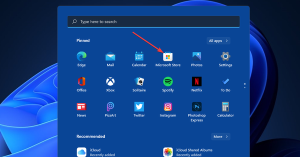microsoft-store-on-the-start-menu