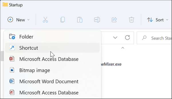 new-shortcut-startup-folder