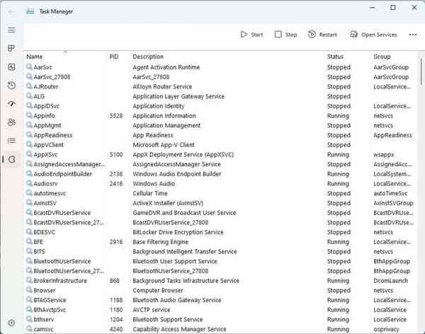 new-task-manager-windows-11-Services new-task-manager-windows-11-Services
