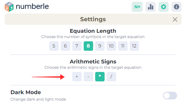 numberle-game-symbols