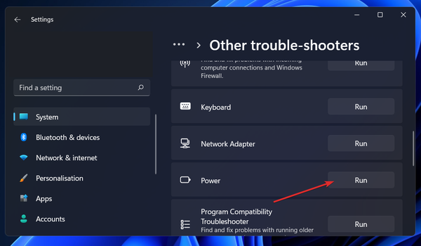 power-run-troubleshooter