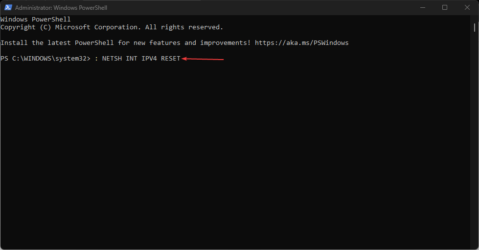 powershell_netsh-int-ipV4-reset
