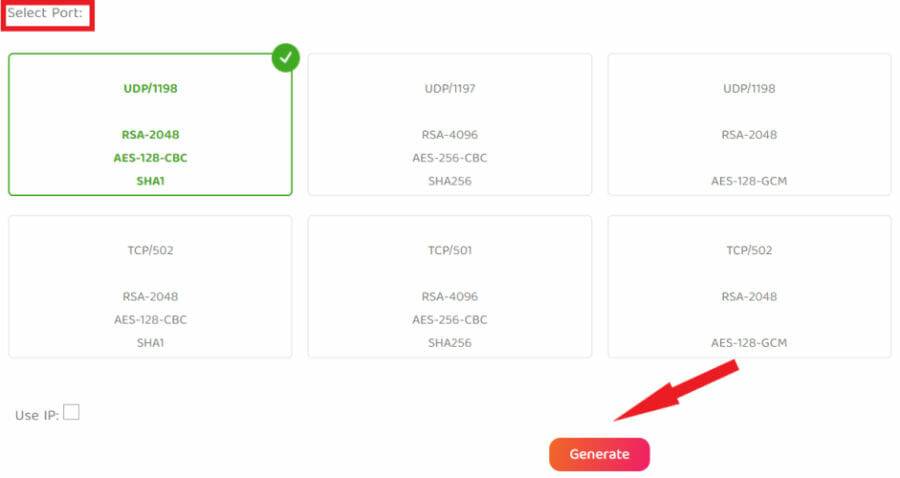 recommended-UDP-port-and-Generate-OVPN-file-from-PIA-website