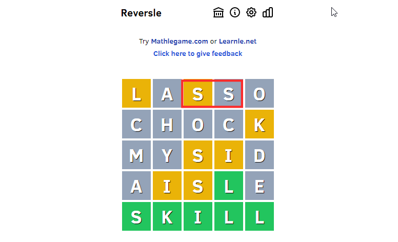 reversle-repeatinf-letter-s1