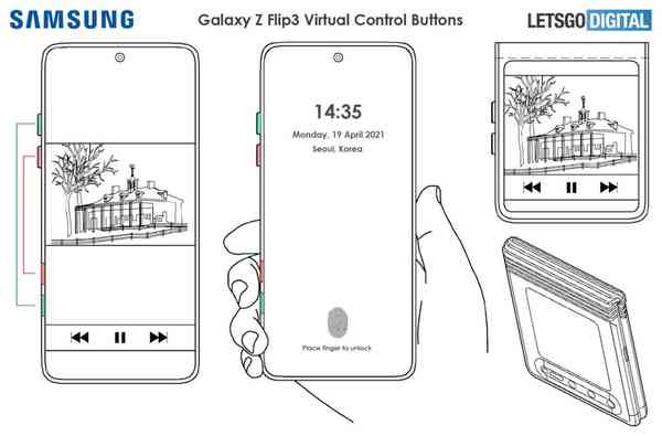 samsung-z-flip-3-virtual-control-buttons