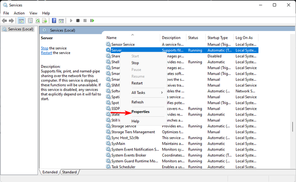 server-properties