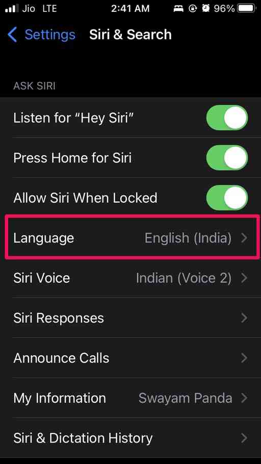 set-the-language-for-Siri