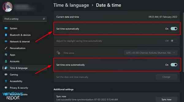 set-time-and-date-correctly