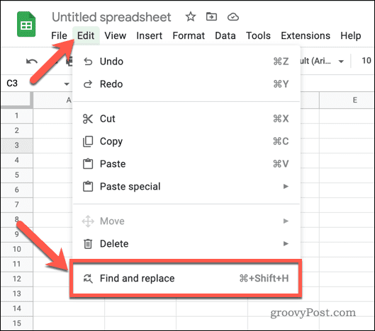 sheets-find-replace-option