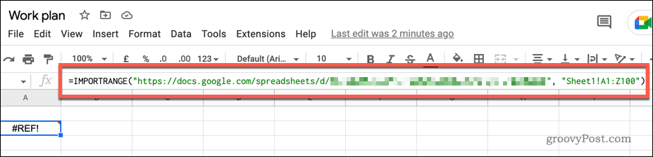 sheets-importrange-function