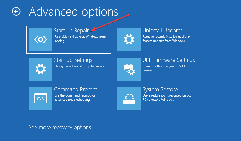 start-up-repair-button