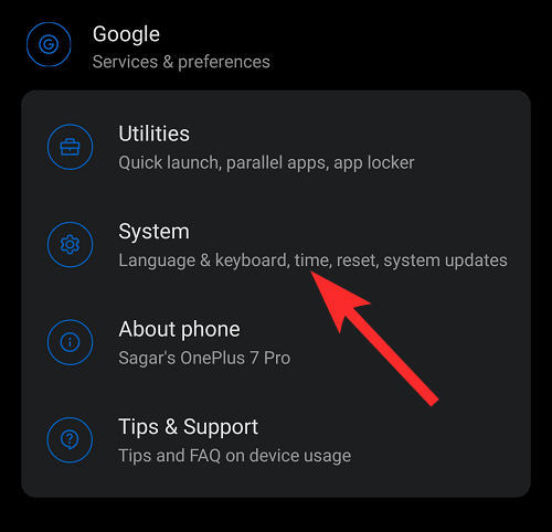 system