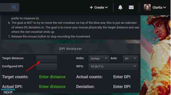 target-distance target-distance