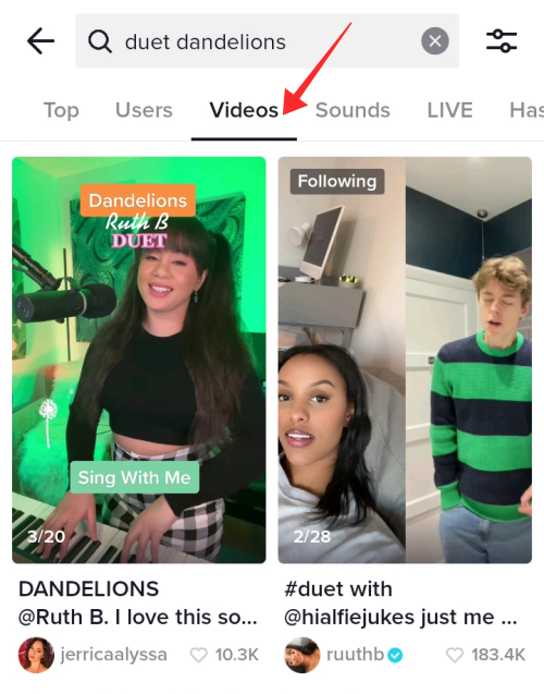 tiktok-duet-search-7