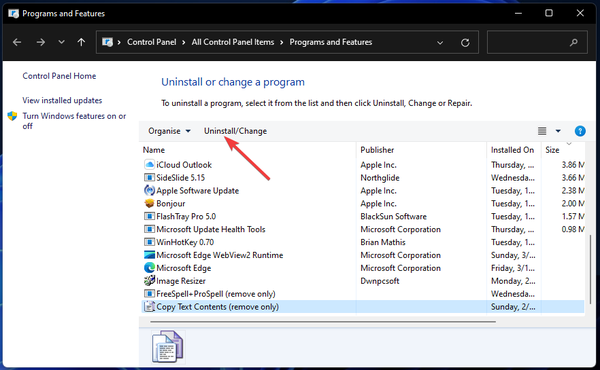 uninstaller-applet