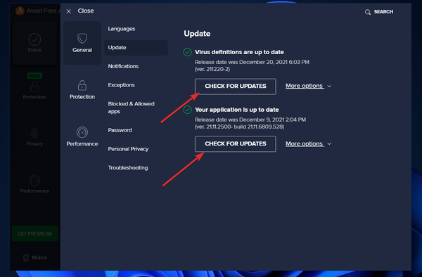 update-avast