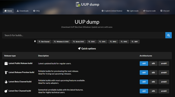 uupdump