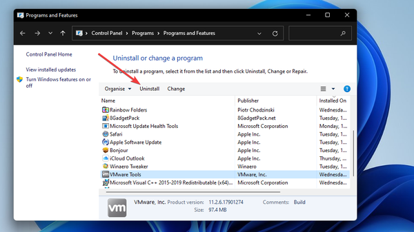 the-uninstall-option the-uninstall-option