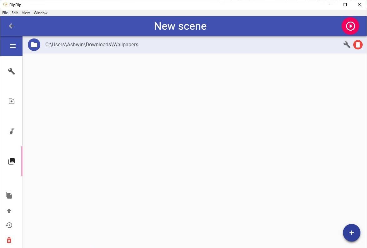 FlipFlip-create-a-new-scene