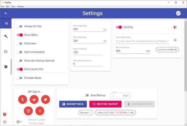 FlipFlip-settings