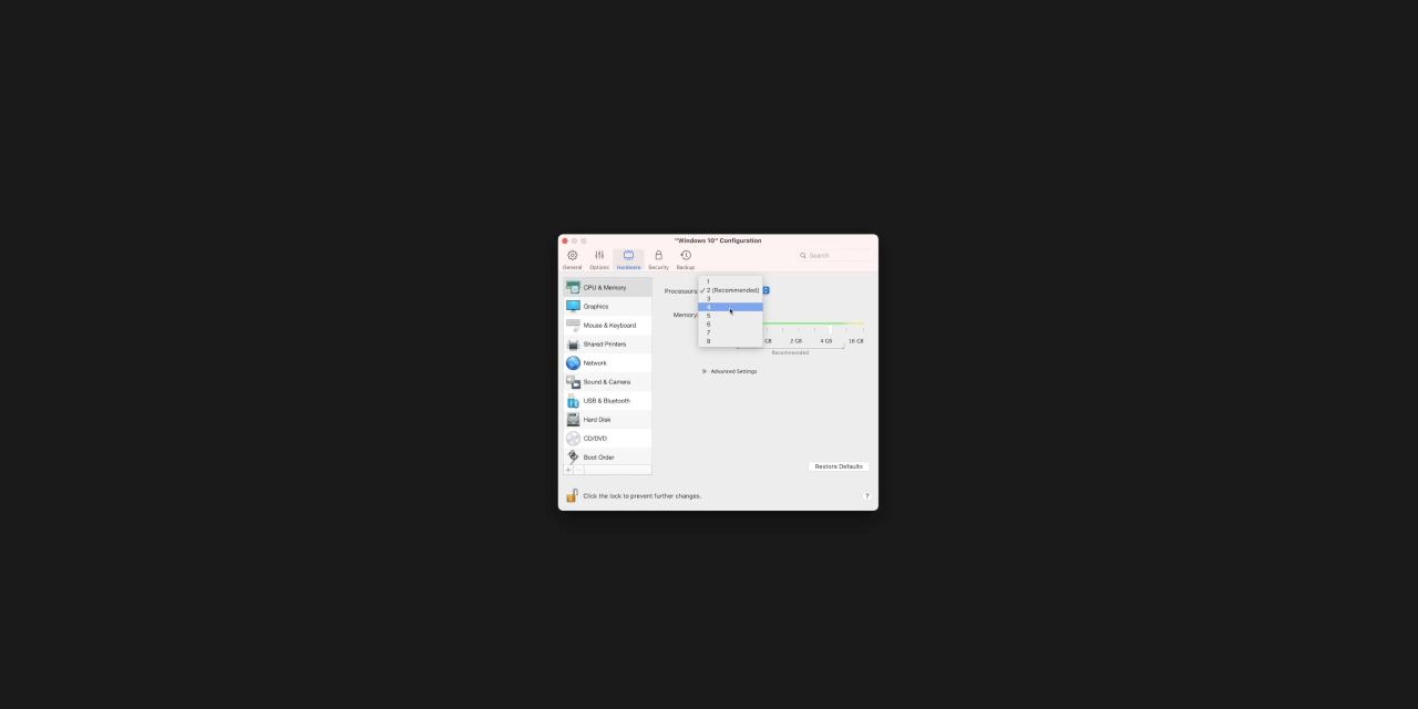 M1-Mac-Windows-10-Parallels-Increase-Core-allocation